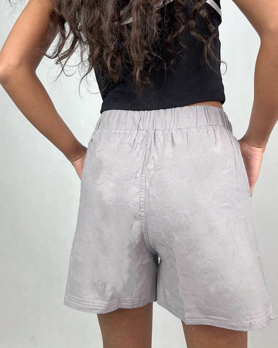 شلوارک لینن زنانه جوراب نوین